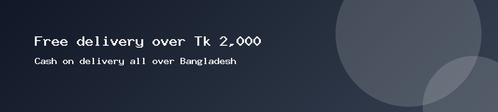 Free delivery over ৳2,000