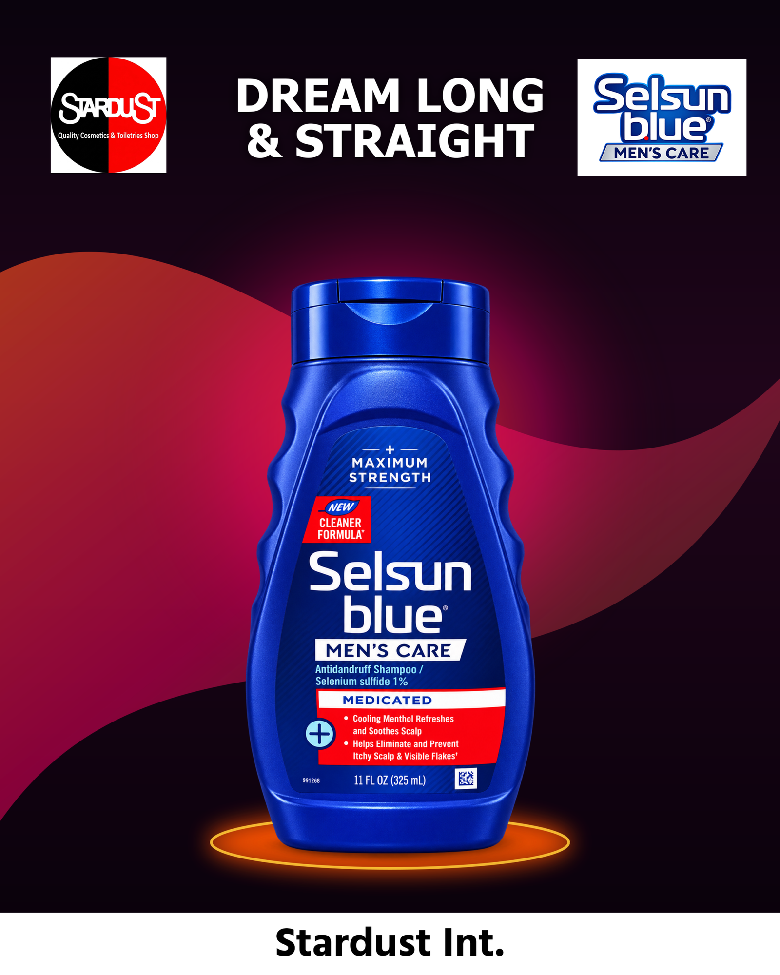 Selsun Blue Medicated Anti-dandruff Shampoo (Maximum Strength, Selenium Sulfide 1 Percent) - 325 ml