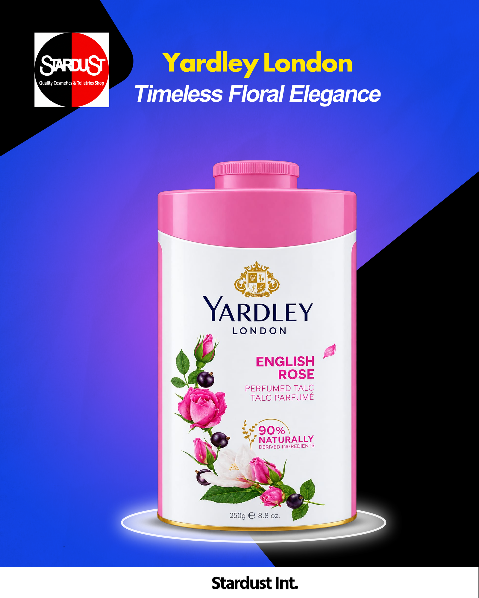 Yardley London English Rose Perfumed Talc – 250g