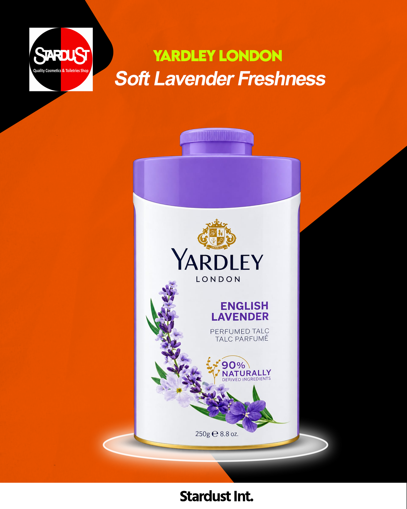 Yardley London English Lavender Perfumed Talc (250g)
