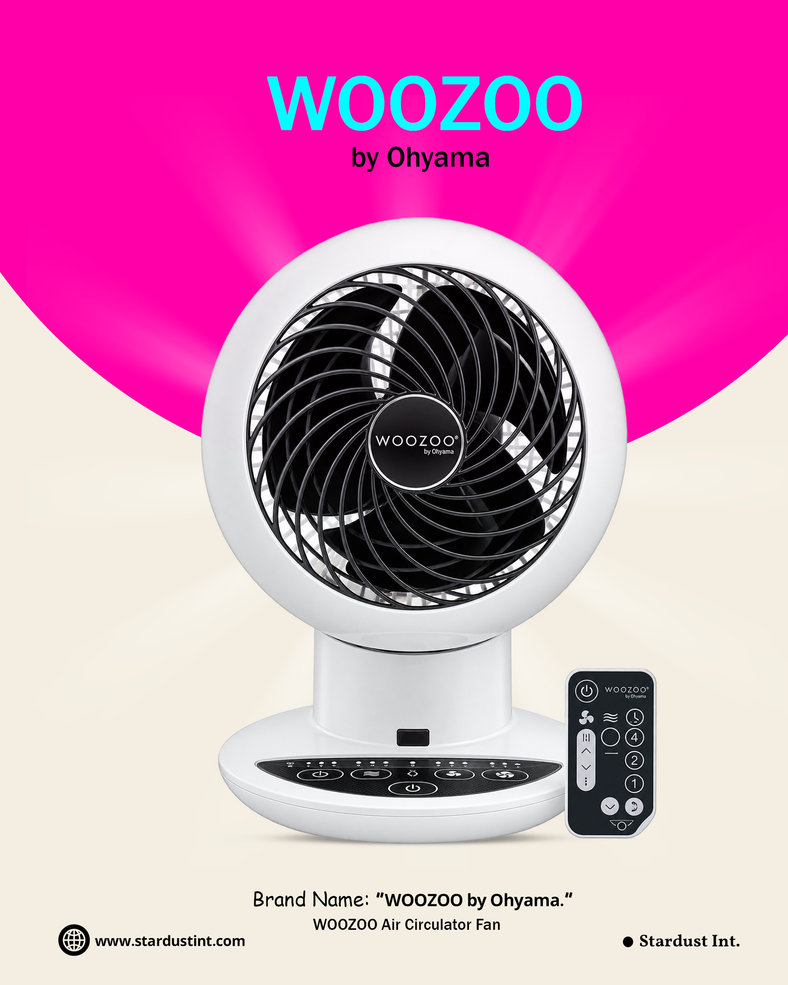 Iris Ohyama Woozoo Air Circulator Fan