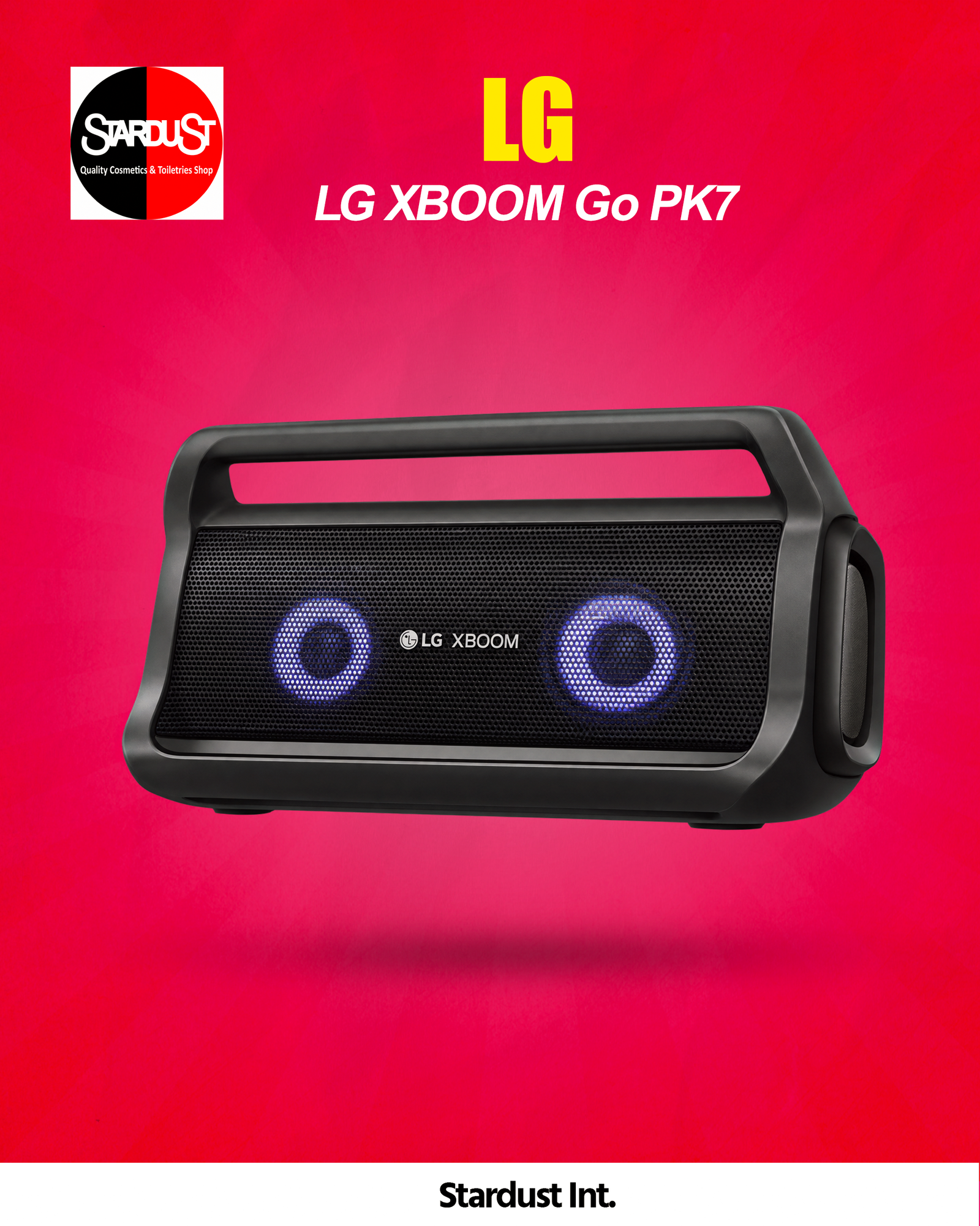 LG XBOOM Go PK7 portable Bluetooth speaker